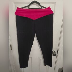 Stylish Black and Pink Women's Leggings